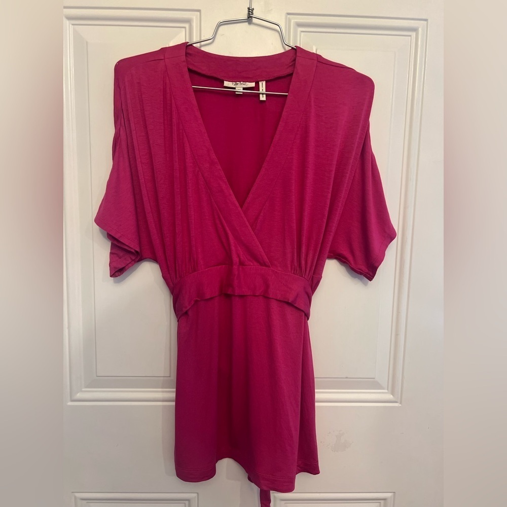 Tyler Boe Hot Pink Blouse Shirt Size Medium
